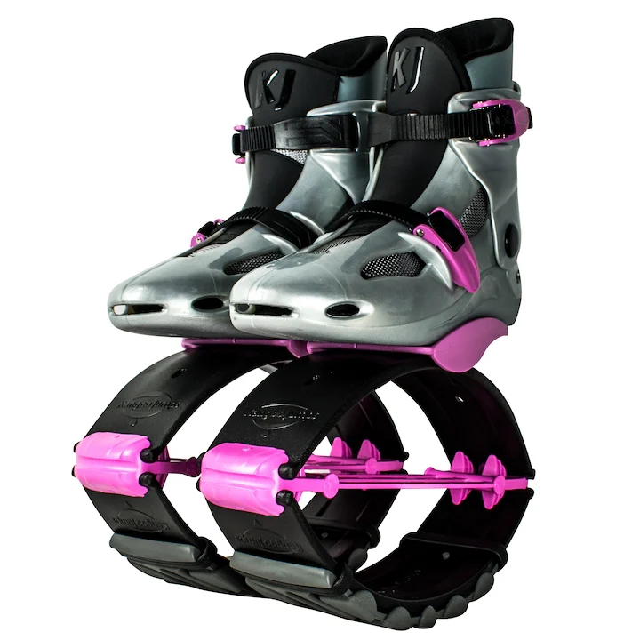 Kids Silver Pink Kangoo Jumps — Boston Jumps